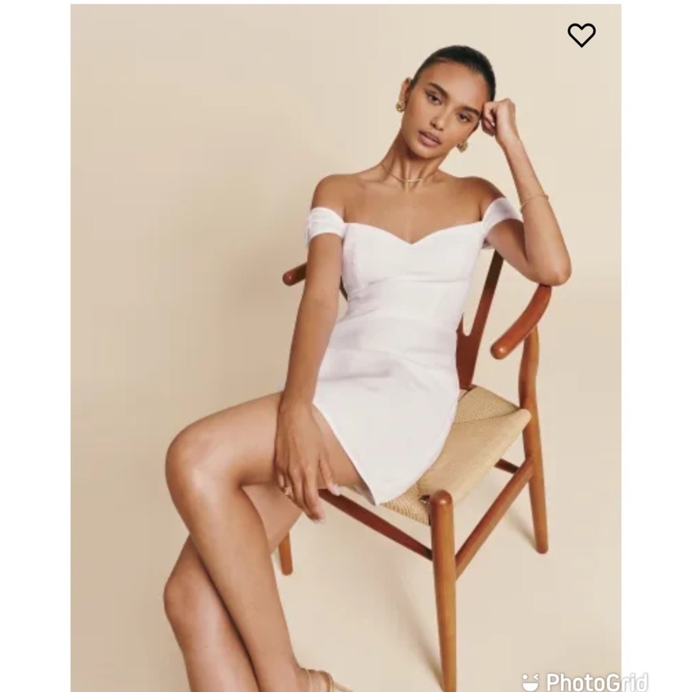 Reformation Gavina Dress White Size 12 New with Tags! - Picture 2 of 11
